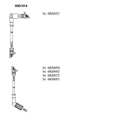 Ignition Cable Kit (600/414)
