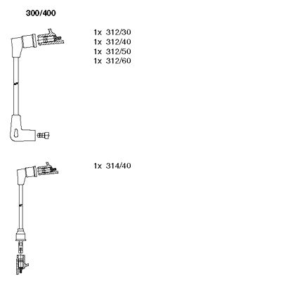 Ignition Cable Kit (300/400)