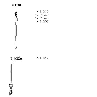 Ignition Cable Kit (600/436)