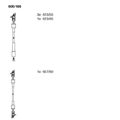 Ignition Cable Kit (600/166)