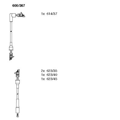 Ignition Cable Kit (600/367)