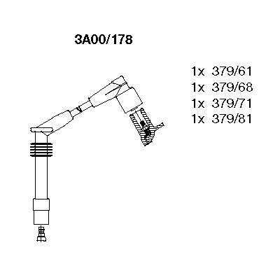 Ignition Cable Kit (3A00/178)