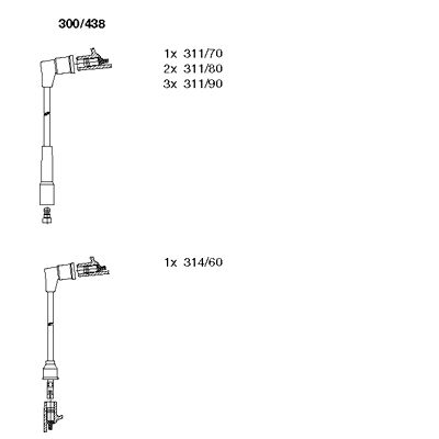 Ignition Cable Kit (300/438)