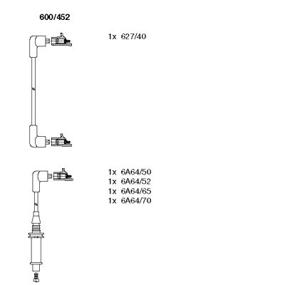 Ignition Cable Kit (600/452)