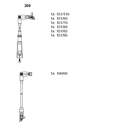 Ignition Cable Kit (259)