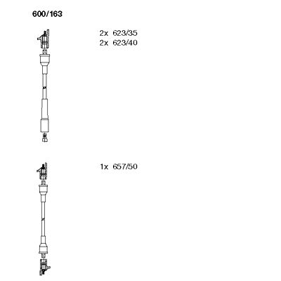 Ignition Cable Kit (600/163)