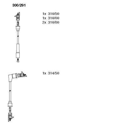 Ignition Cable Kit (300/291)