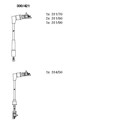Ignition Cable Kit (300/421)