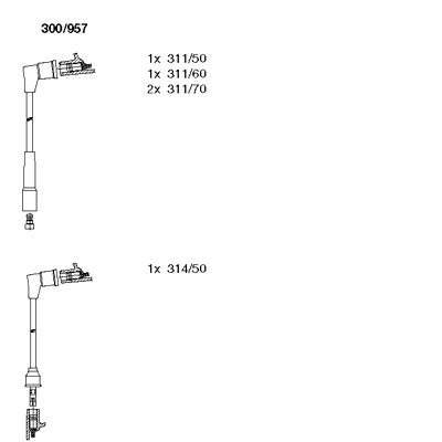 Ignition Cable Kit (300/957)