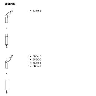 Ignition Cable Kit (600/139)