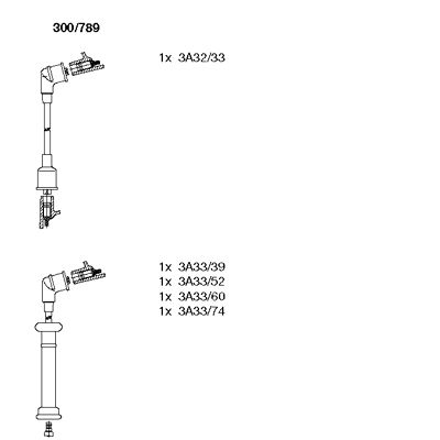 Ignition Cable Kit (300/789)