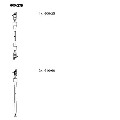 Ignition Cable Kit (600/238)
