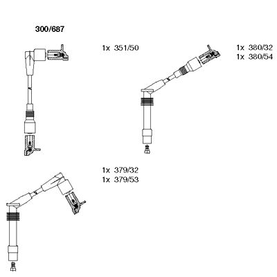 Ignition Cable Kit (300/687)