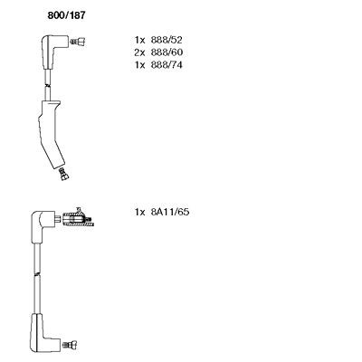 Ignition Cable Kit (800/187)
