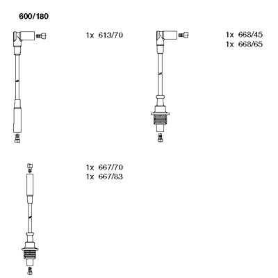 Ignition Cable Kit (600/180)
