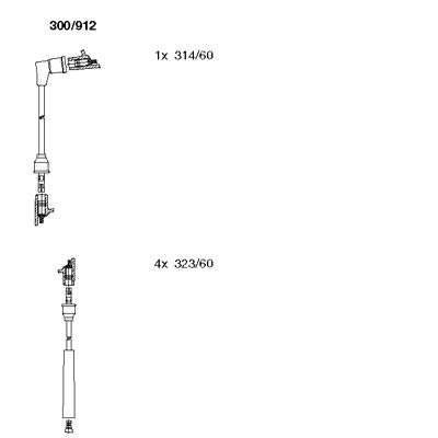 Ignition Cable Kit (300/912)