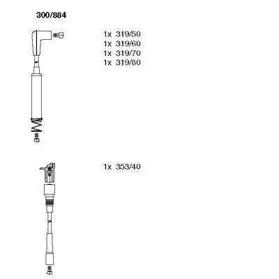 Ignition Cable Kit (300/884)