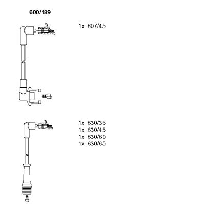 Ignition Cable Kit (600/189)