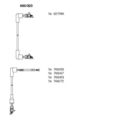 Ignition Cable Kit (600/323)
