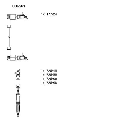 Ignition Cable Kit (600/261)