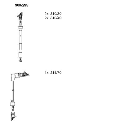 Ignition Cable Kit (300/235)