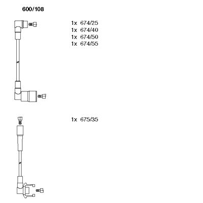 Ignition Cable Kit (600/108)