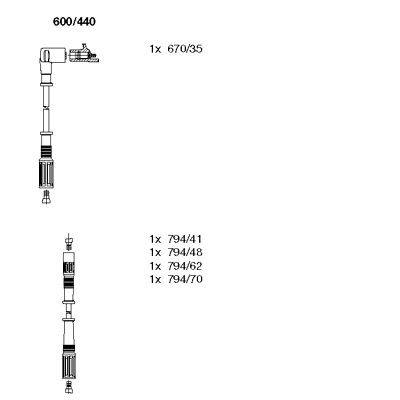 Ignition Cable Kit (600/440)