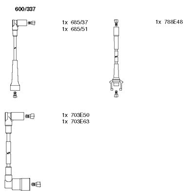 Ignition Cable Kit (600/337)