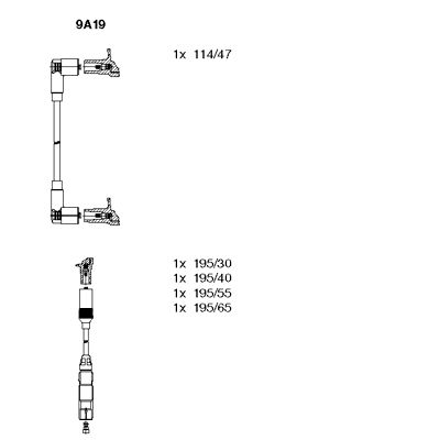 Ignition Cable Kit (9A19)