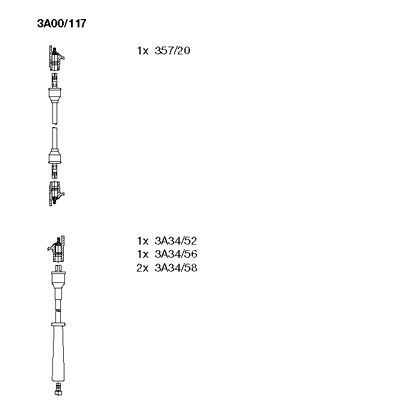 Ignition Cable Kit (3A00/117)