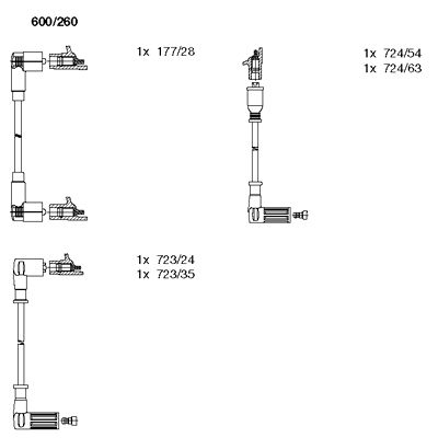 Ignition Cable Kit (600/260)