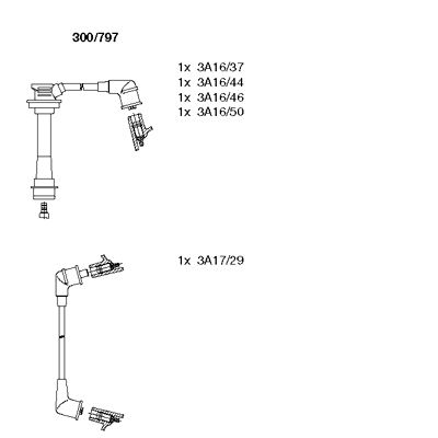 Ignition Cable Kit (300/797)