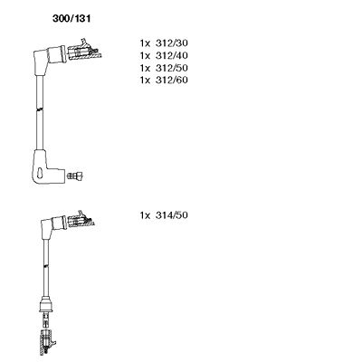 Ignition Cable Kit (300/131)
