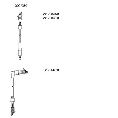Ignition Cable Kit (300/379)