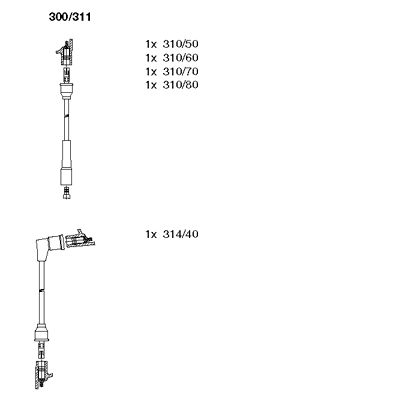 Ignition Cable Kit (300/311)