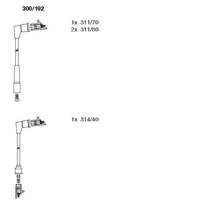 Ignition Cable Kit (300/192)