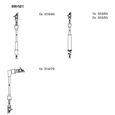 Ignition Cable Kit (300/521)