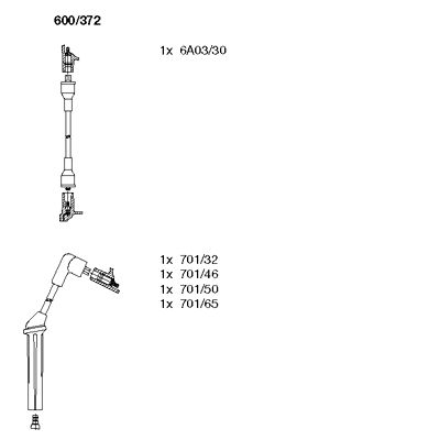 Ignition Cable Kit (600/372)