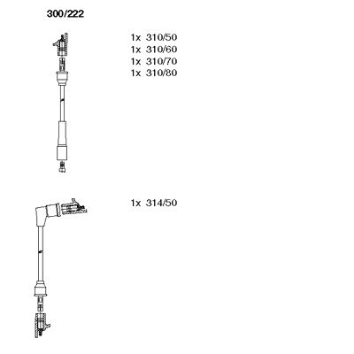 Ignition Cable Kit (300/222)