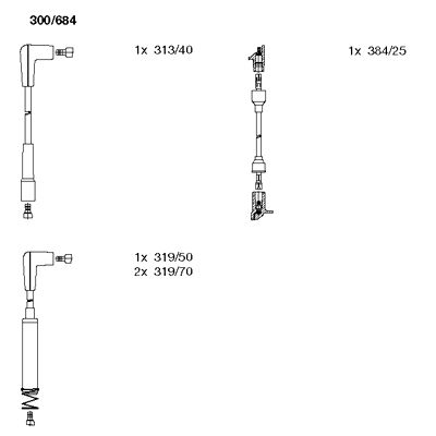 Ignition Cable Kit (300/684)