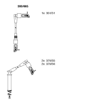 Ignition Cable Kit (300/665)