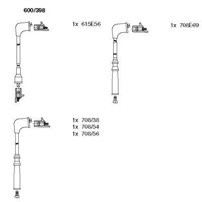 Ignition Cable Kit (600/398)
