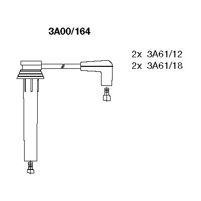 Ignition Cable Kit (3A00/164)