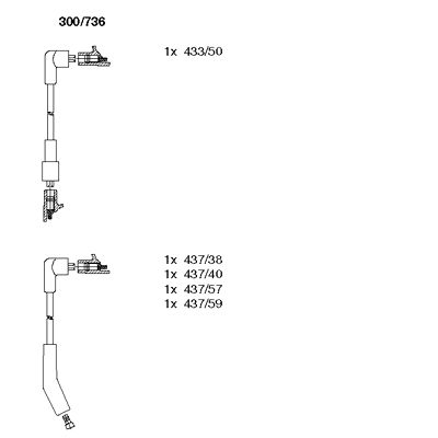 Ignition Cable Kit (300/736)