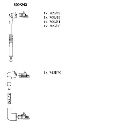 Ignition Cable Kit (600/243)
