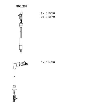Ignition Cable Kit (300/267)