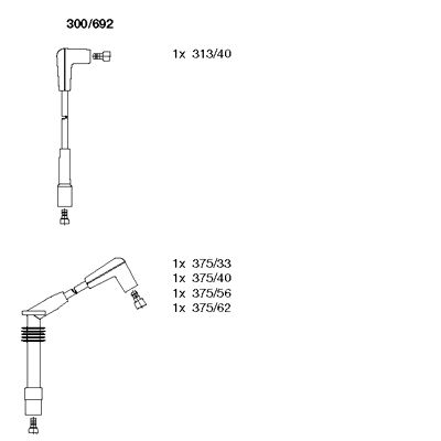 Ignition Cable Kit (300/692)