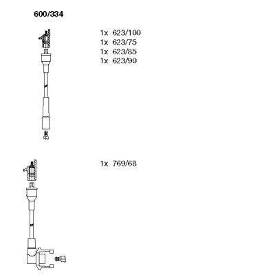 Ignition Cable Kit (600/334)