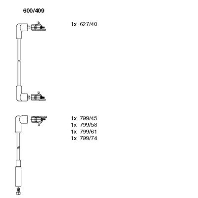 Ignition Cable Kit (600/409)