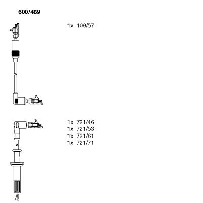 Ignition Cable Kit (600/489)